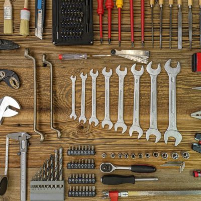 tool, workshop, equipment, screwdriver, open-ended wrench, pliers, ratchet, paint brush, spatula, spirit level, caliper, saw, please, craft, workshop, workshop, workshop, workshop, workshop